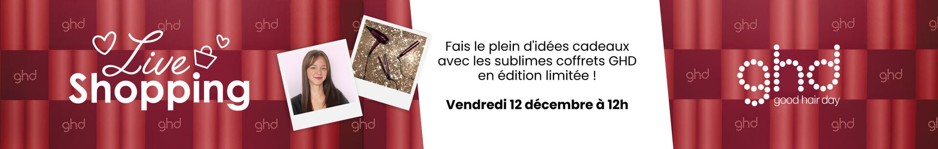 	 Découvrez comment réussir son look de fête avec la marque ghd !