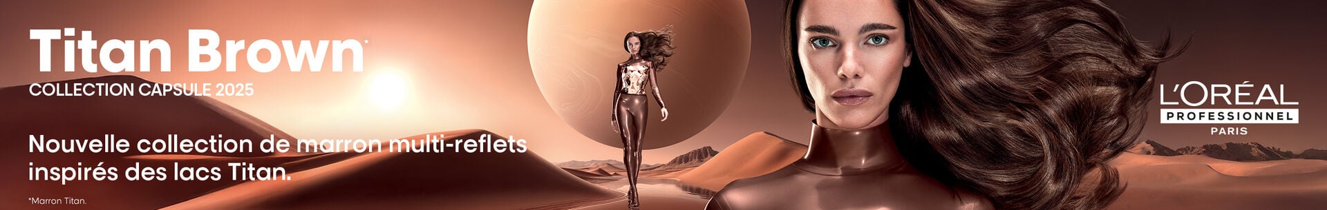 Découvre la capsule Dia color Titan Brown.