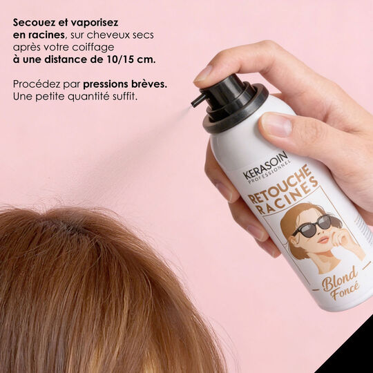 Spray retouche racines Blond Fonc&eacute;