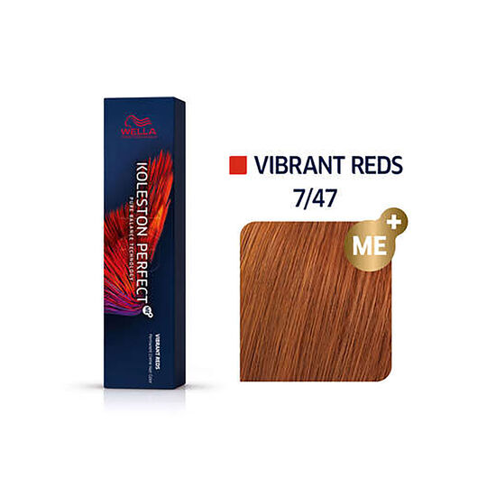Coloration permanente Koleston Perfect Me+ 7/47 blond cuivré marron
