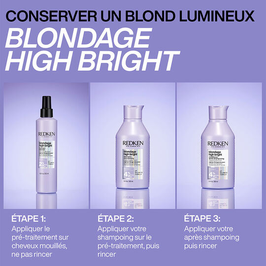 Après-shampooing illuminant pour cheveux blonds Blondage High Bright