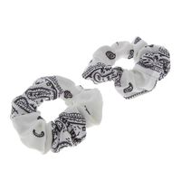 Lot de 2 chouchou bandana blanc,  Lot de 2 chouchou bandana blanc
