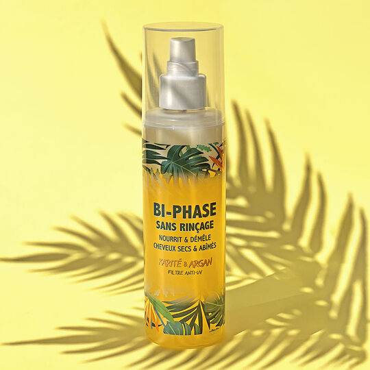 D&eacute;m&ecirc;lant bi-phase &agrave; l'argan et au karit&eacute; 30ml