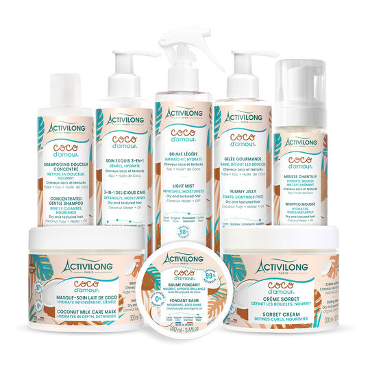 Cr&egrave;me sorbet cheveux secs et textur&eacute;s Coco d'amour