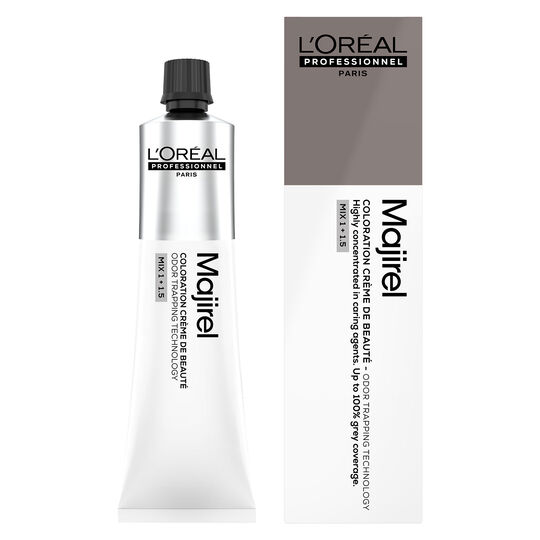 Coloration cr&egrave;me de beaut&eacute; Majirel 7.18 blond cendr&eacute; mocca