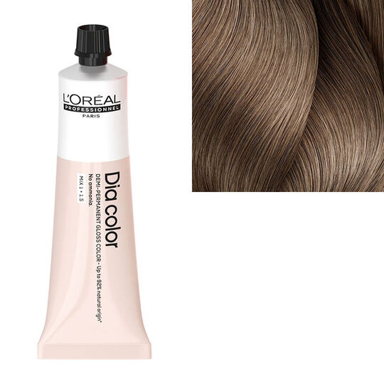 Coloration ton sur ton Dia Color 8.2 blond clair irisé