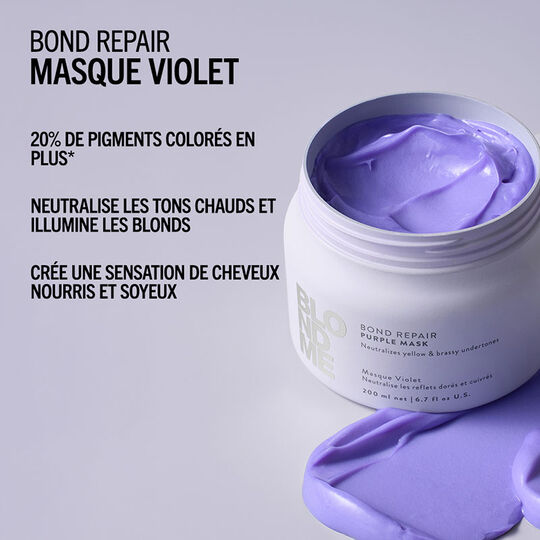 Masque violet Blondme Bond Repair Neutralisant