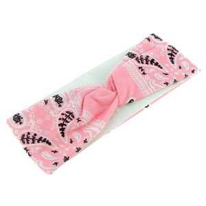 Bandeau bandana enfant rose clair
