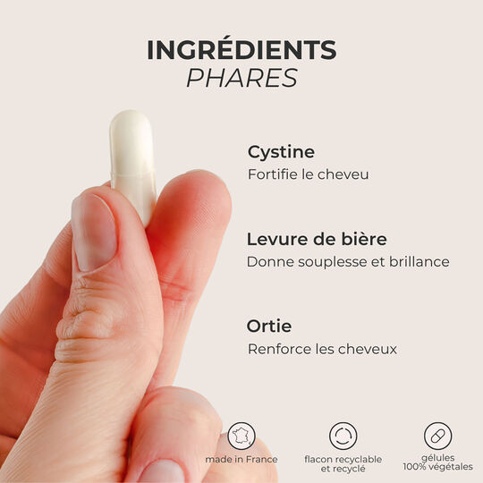 Compl&eacute;ment alimentaire fortifiant capillaire cure 30 jours