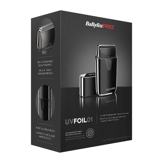 Rasoir simple grille avec lumière désinfectante UVFOIL01