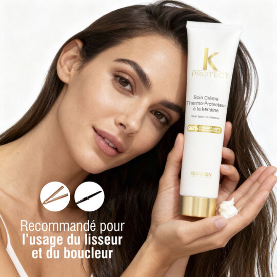 Cr&egrave;me thermo-protectrice &agrave; la k&eacute;ratine K Protect