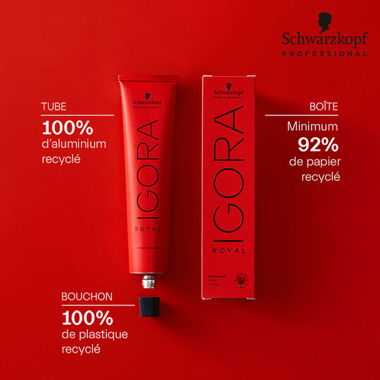 Coloration permanente Igora Royal 5-88 châtain clair rouge extra