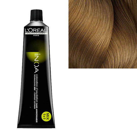 Inoa Coloration sans ammoniaque 8.3 blond clair fondamentale doré