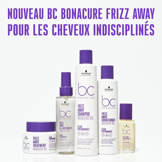 Masque lissant pour cheveux indisciplinés BC Frizz Away