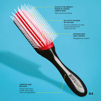 Brosse d&eacute;m&ecirc;lante D4 rouge