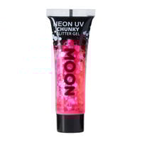 Gel n&eacute;on &agrave; grosses paillettes Moon Glow magenta
