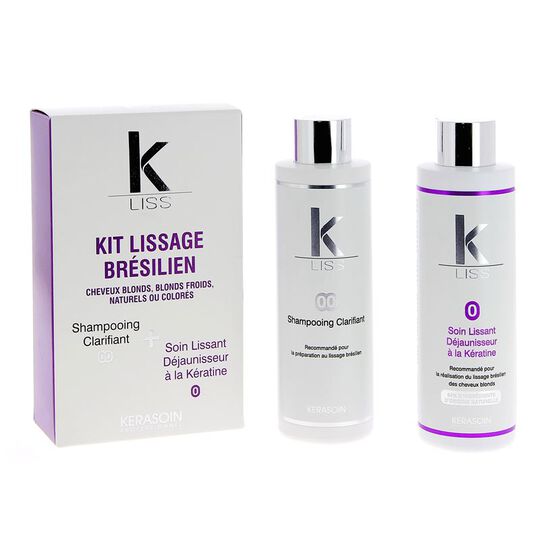 Kit lissage Br&eacute;silien K-Liss soin lissant d&eacute;jaunisseur