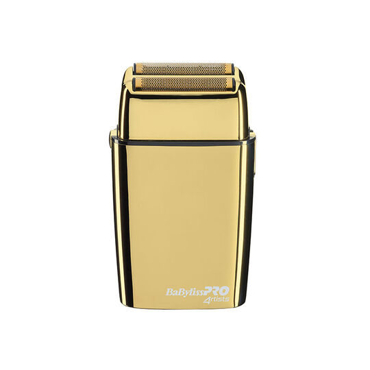 Rasoir professionnel rechargeable en m&eacute;tal FOILFX02 gold