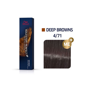 Coloration permanente Koleston Perfect Me+ 4/71 ch&acirc;tain marron cendr&eacute;