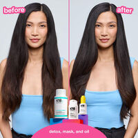 Routine cheveux d&eacute;toxifi&eacute;s + r&eacute;par&eacute;s