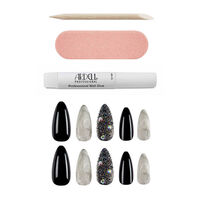 Faux ongles Nail Addict marble & diamonds,  Faux ongles Nail Addict marble & diamonds