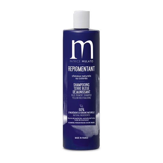 Shampooing repigmentant terre bleue