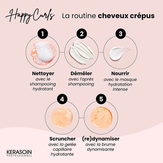Routine cheveux cr&eacute;pus Happy Curls