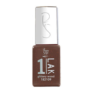 1-LAK vernis semi-permanent 3 en 1 glittery wood