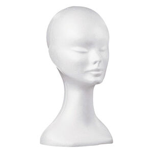 Tête blanche polystyrène