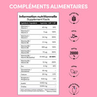 Cure 3 mois Red Love gummies hair vitamins