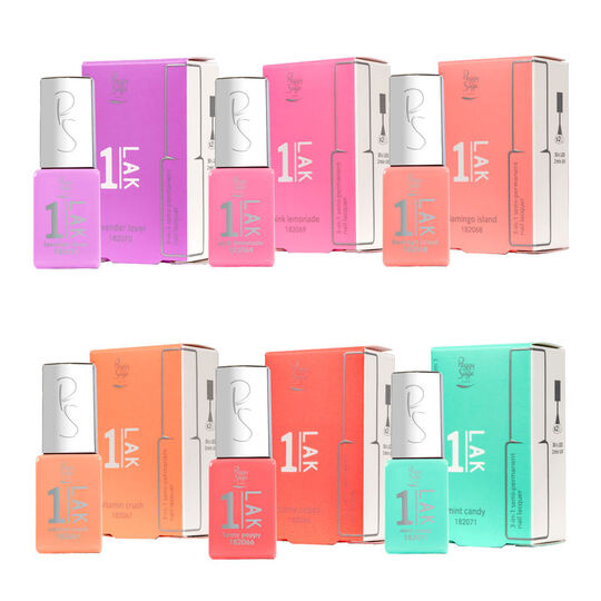 1-LAK vernis semi-permanent 3 en 1 Frenchie Rose