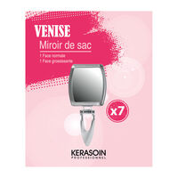 Miroir de sac double face grossissant x 7 Venise,  Miroir de sac double face grossissant x 7 Venise