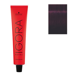 Coloration permanente Igora Royal 5-99 ch&acirc;tain clair violet extra