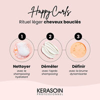 Rituel l&eacute;ger cheveux boucl&eacute;s Happy Curls