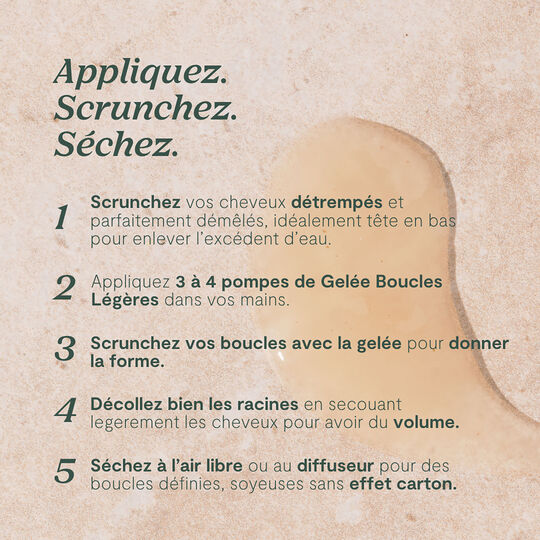 Gel&eacute;e boucles l&eacute;g&egrave;res