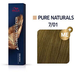 Coloration permanente Koleston Perfect Me+ 7/01 blond naturel cendr&eacute;
