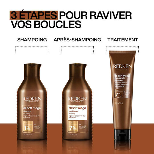 Conditioner pour cheveux bouclés à crépus All Soft Mega Curls