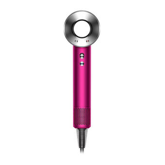 Sèche-cheveux Supersonic avec 5 accessoires de coiffage fushia / nickel
