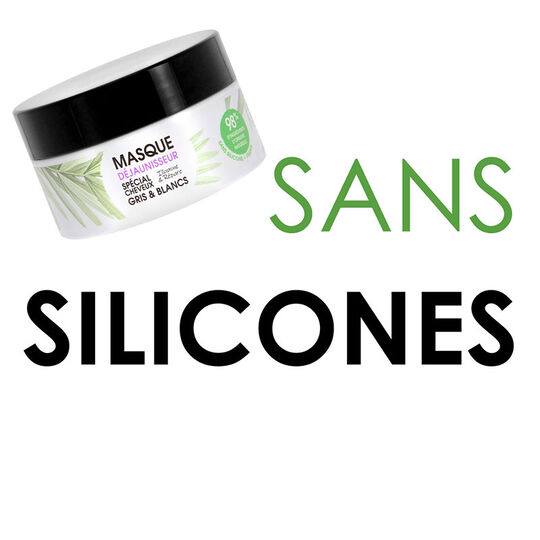 Masque déjaunisseur cheveux gris & blancs Gamme Nature