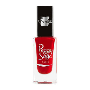 Vernis à ongles stamping Peggy sage rouge,  Vernis à ongles stamping Peggy sage rouge