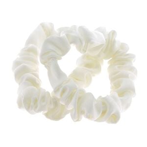 Chouchous satin&eacute;s fins x 2 blanc