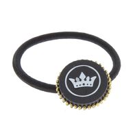 Elastique couronn&eacute; Noir