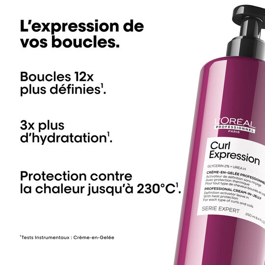 Cr&egrave;me en gel&eacute;e Curl Expression - D&eacute;finition des boucles