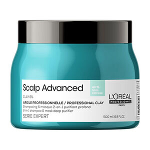 Argile 2-en-1 purifiante anti-gras Scalp Advanced 500ml,  Argile 2-en-1 purifiante anti-gras Scalp Advanced 500ml