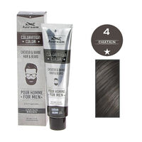 Coloration pour homme cheveux & barbe 4 châtain