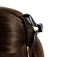 Pince &agrave; cheveux ajour&eacute;e noir