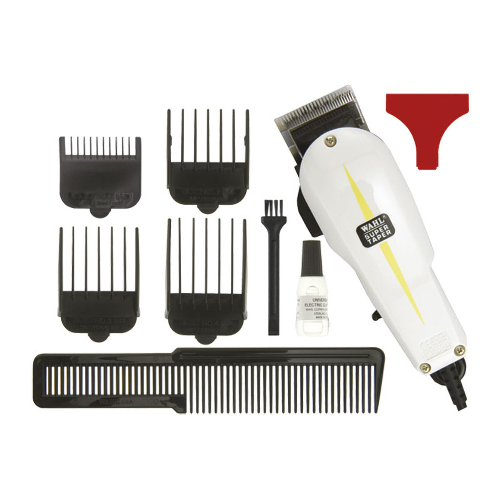 Tondeuse Wahl Super Taper Sans Fil - 4 Têtes & Peignes - Neuf - Autonomie 120 Min
