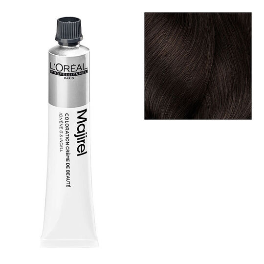 Coloration permanente Majirel 4.35 châtain doré acajou