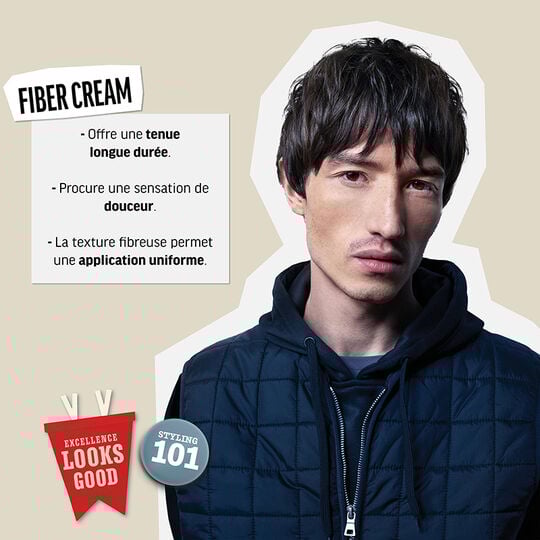 Cr&egrave;me fibreuse de fixation