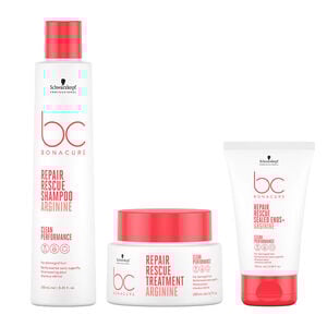 Rituel r&eacute;parateur cheveux cassants BC Repair Rescue
